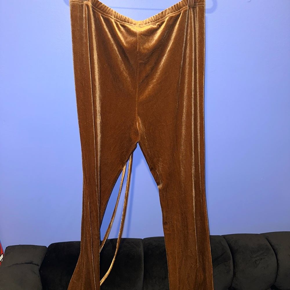 Brown Velvet Pants